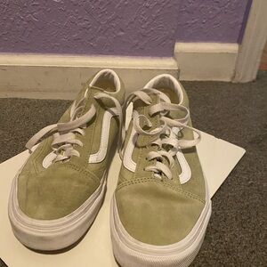 Vans Green and White Women's Sneakers